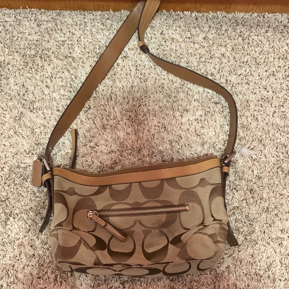 Genuine leather coach bag